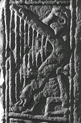 The harper on the Dupplin Cross, Scotland, circa 800 AD