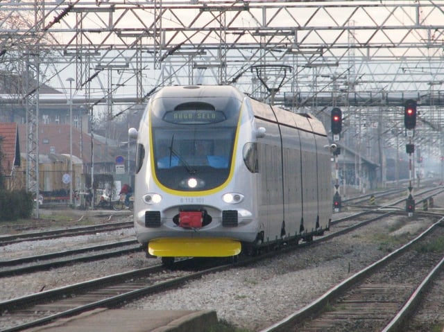 Newest model of the Zagreb city trains system