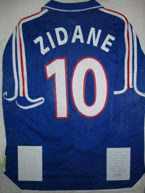 Zidane's France jersey from Euro 2000