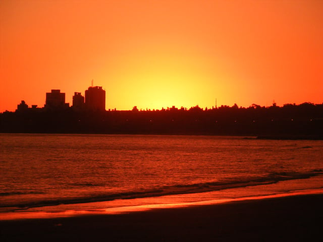 Sunset in Montevideo.