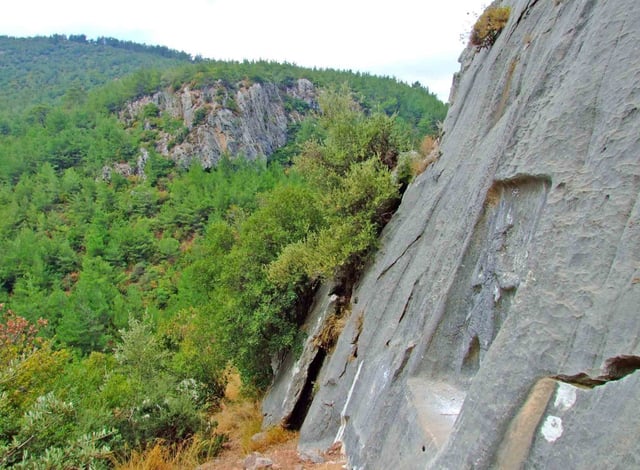 Karabel rock-carving of the Luwian local leader "Tarkasnawa, King of Myra" is near Kemalpaşa, a few kilometres to the east of İzmir.