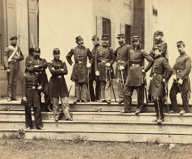 Officers of the 8th New York State Militia at Arlington House, June 1861
