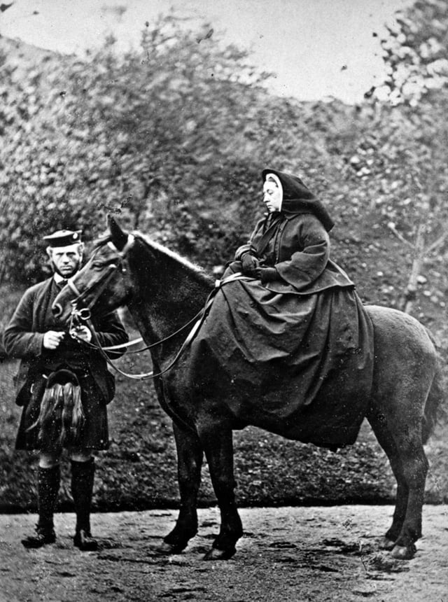 Victoria and John Brown at Balmoral, 1863. Photograph by G. W. Wilson.