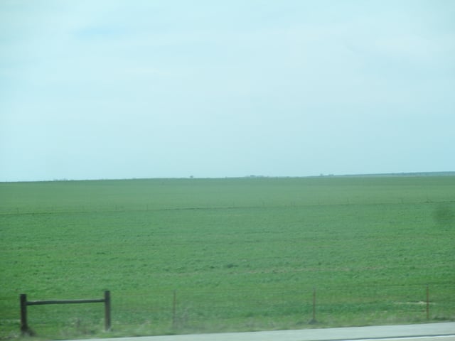 A glimpse of the southern Great Plains in southern Oklahoma north of Burkburnett, Texas
