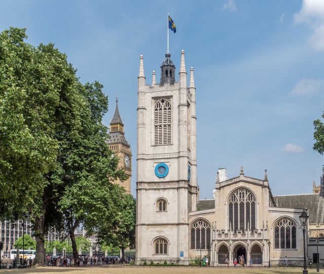 Churchill was married at St Margaret's in Westminster