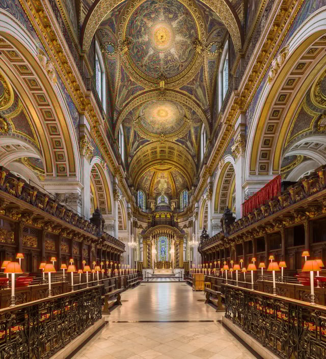 The choir, looking east