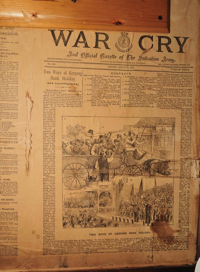 Edition of The War Cry, 6 August 1887