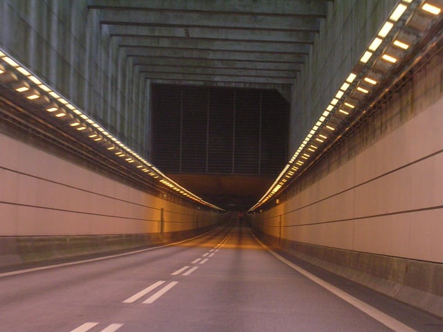 In the tunnel