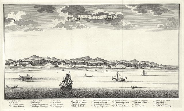 View of Amboina, 17th century