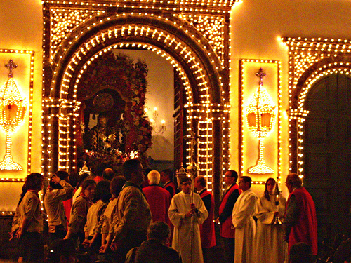 The Festival of the Lord Holy Christ of the Miracles, in Ponta Delgada, São Miguel Island.