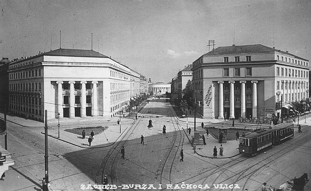 Croatian Nobles Square in 1930s.