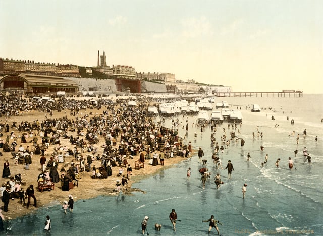 Ramsgate beach in 1899