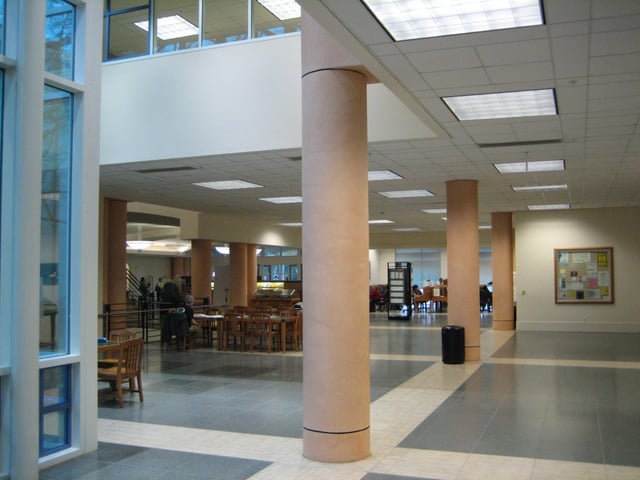 Inside of the Peter J. Shields Library