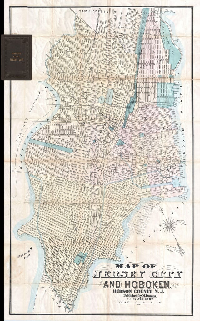 Jersey City and Hoboken in 1886