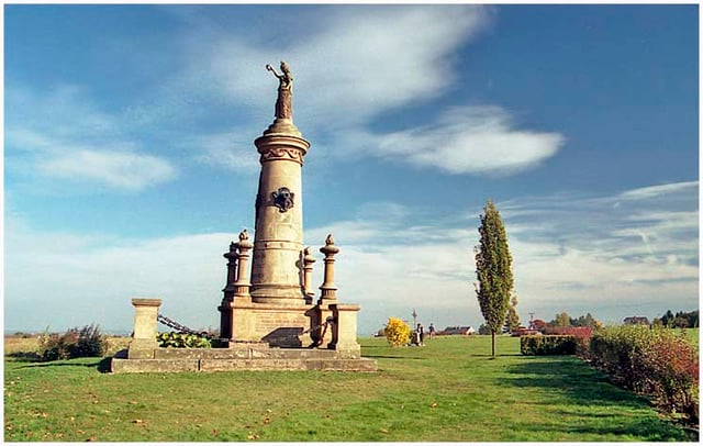 The memorial to the Battery of the dead in Chlum, (modern Czechia) commemorates some of the heaviest fighting during the Battle of Königgraetz.