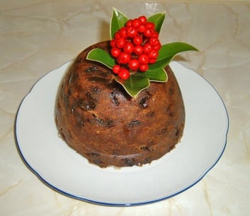 Christmas pudding cooked on Stir-up Sunday, the Sunday before the beginning of the Advent season