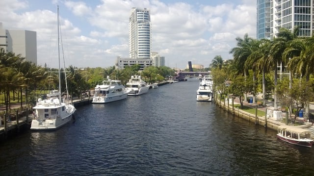 The New River in downtown Fort Lauderdale