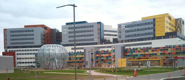 The newly built McGill University Health Centre at the Glen Site