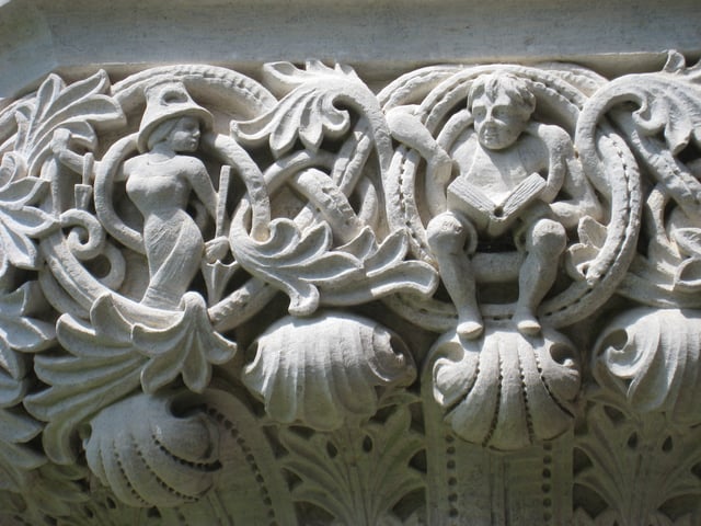 Architectural Detail on Lovett Hall Columns