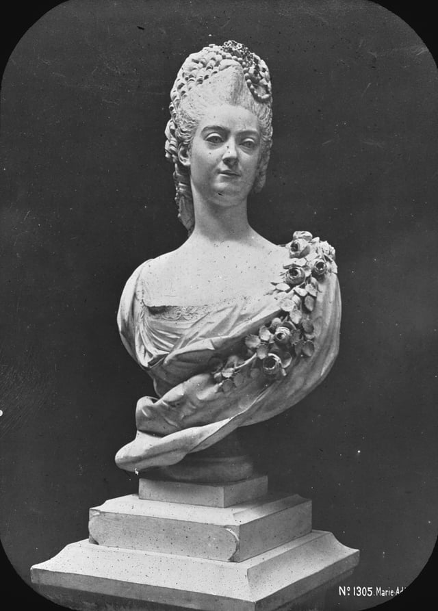 Bust of Marie Adelaide de Bourgogne by Coysevox. Brooklyn Museum Archives, Goodyear Archival Collection