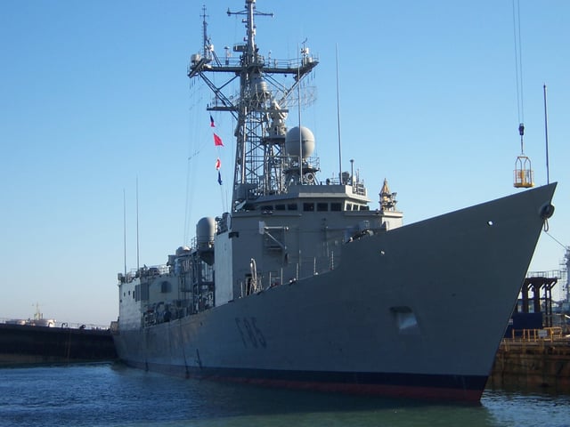 Spanish frigate Navarra (F85) at Rota