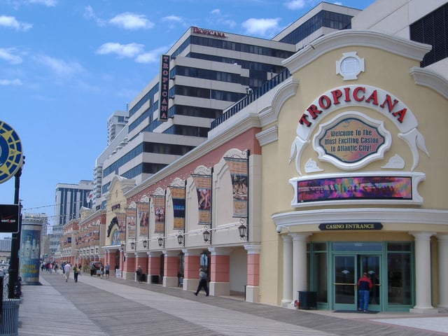 The Tropicana from the boardwalk