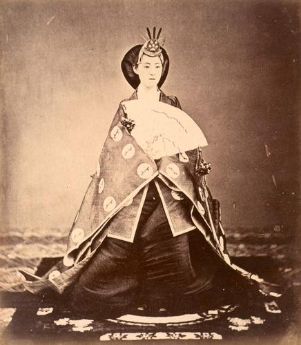 Empress Consort Haruko in 1872.