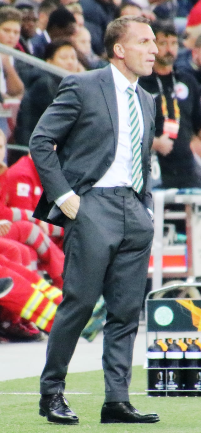 Brendan Rodgers led Celtic to a unique unbeaten domestic treble in the 2016–17 season