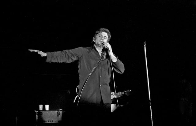 Cash performing in Bremen, West Germany, in September 1972