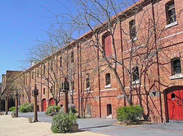The building from the courtyard
