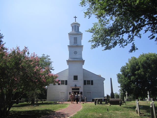 St. John's Episcopal Church, built in 1741, is the oldest church in the city