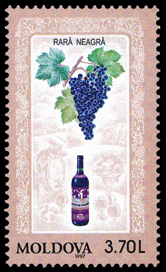 Rară Neagră on a Moldovan stamp