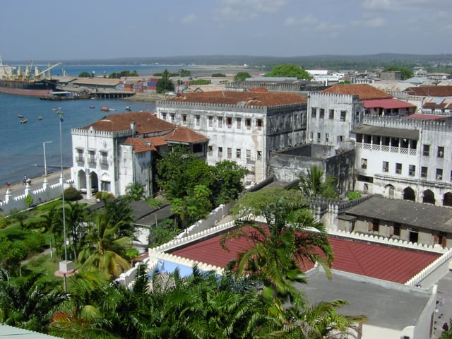 The Sultan's Palace in Zanzibar, which was once Oman's capital and residence of its sultans