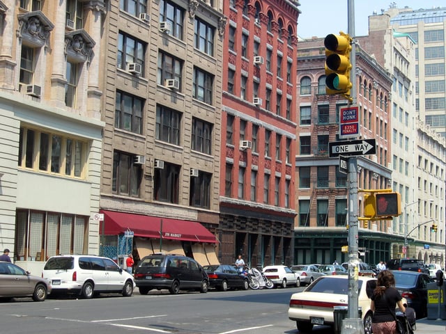 Loft buildings (now apartments) in TriBeCa