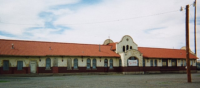 The railway station in Tucumcari
