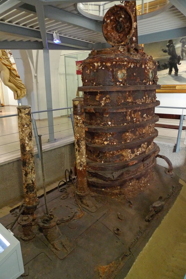 The conning tower of U-20 on display at the Heeresgeschichtliches Museum in Vienna
