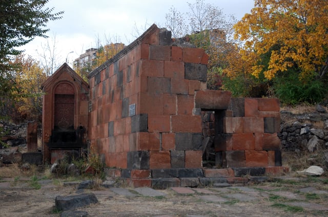 The remains of Surp Hovhannes Chapel, dating back to the 12–13th centuries