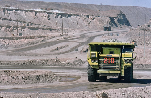 Chuquicamata is the largest open pit mine in the world, near the city of Calama in Chile.