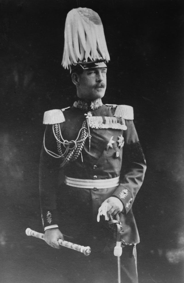 King Constantine I in German Field Marshal's uniform. His pro-German sympathies caused him to favour a course of neutrality in the First World War.