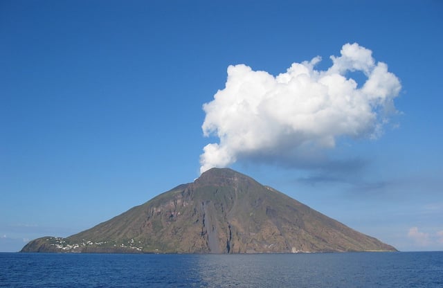 Stromboli volcano in Italy