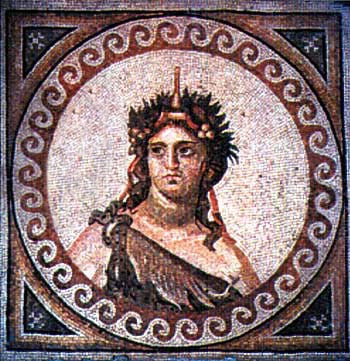 A mosaic from Antioch representing Dionysos. 2nd-3rd century AD