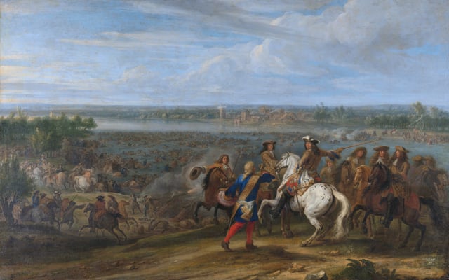 Louis XIV crosses the Rhine at Lobith on 12 June 1672; Rijksmuseum Amsterdam