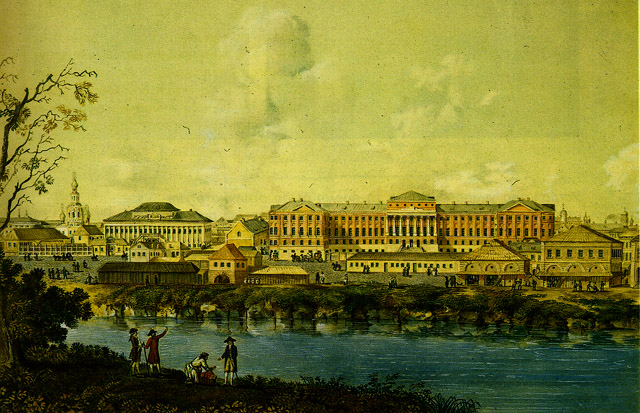 Main buildings of the university in Mokhovaya Street, 1798