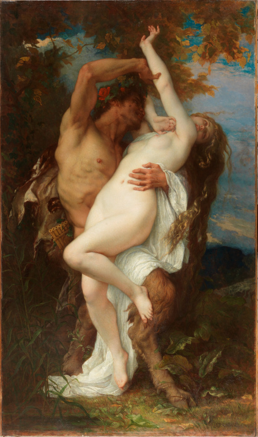 Nymph Abducted by a Faun (1860) by Alexandre Cabanel