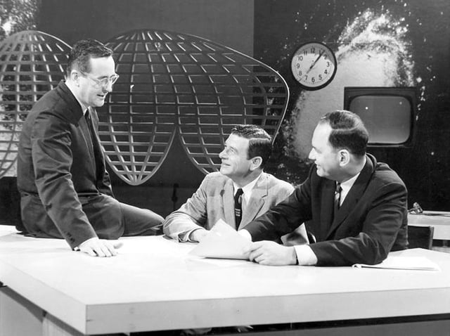 The program in 1961: John Chancellor, Frank Blair and Edwin Newman
