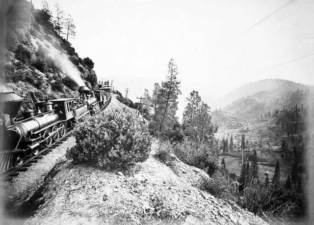 Central Pacific Rail road at Cape Horn circa 1880