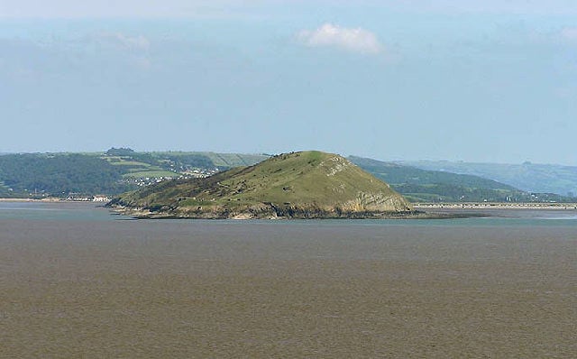 Brean Down from Steep Holm
