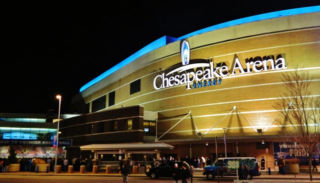 Chesapeake Energy Arena, home of the NBA's Oklahoma City Thunder