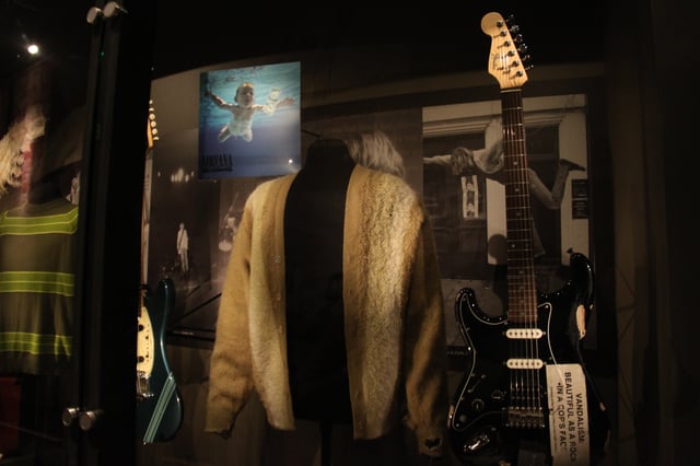 Nirvana memorabilia at EMP Museum in Seattle, Washington