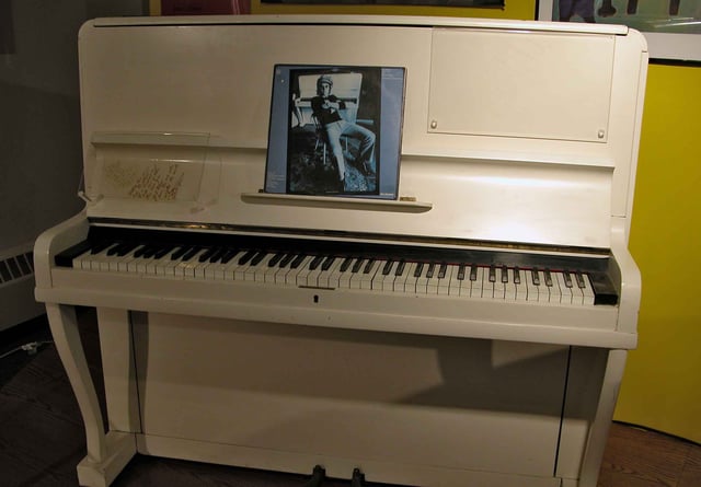 The 1910 piano on which Elton John composed his first five albums, including his first hit single, "Your Song"